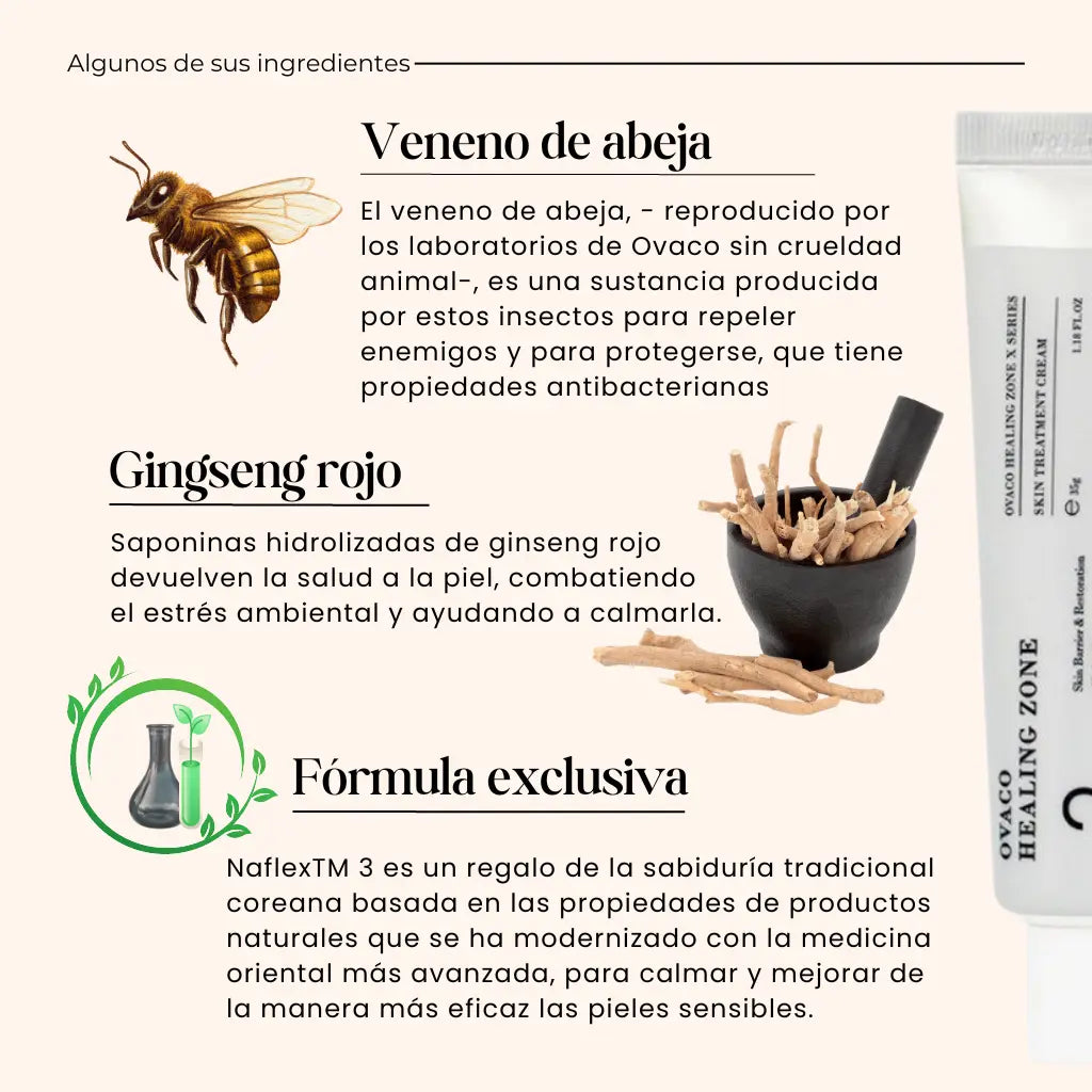 Crema healing ingredientes
