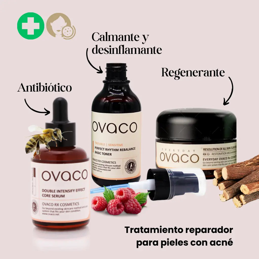 ingredientes rutina antiacné ovaco